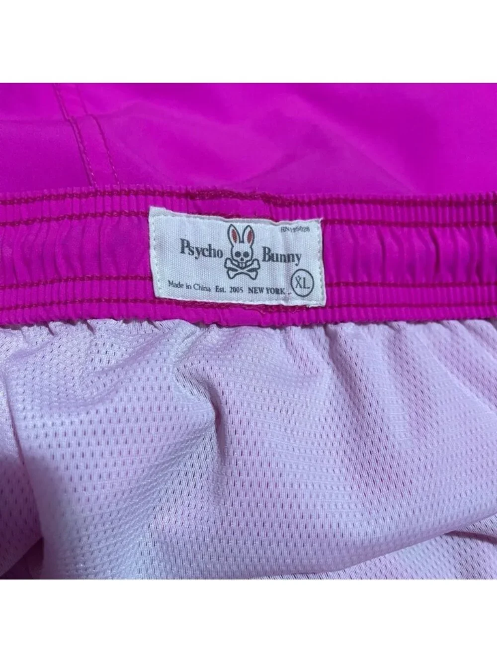 Psycho Bunny‎ Holloway Neon Pink Swim Trunks Men’s XL Quick-Dry